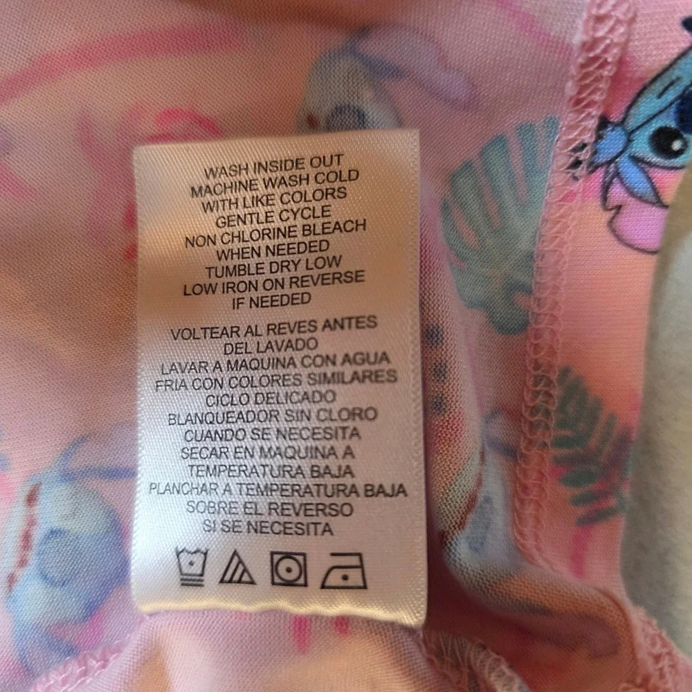Disney Lilo & Stitch Pink Tropical Drop Waist Dress Girls XS 4-5 186946LSM